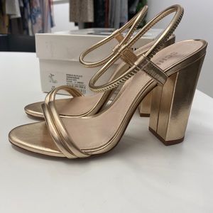 Schutz Gold sandals - new with box